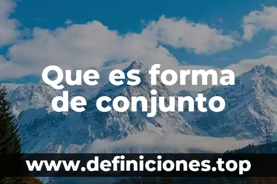 Que es la rampa de maquetas animadas 8 Que es forma de conjunto