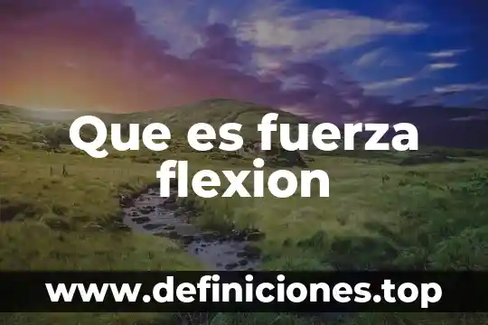 Qué es un programa de entrenamiento cognitivo 3 Que es fuerza flexion