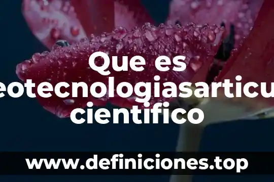 Que es metaparadigma científico 8 Que es geotecnologiasarticulo cientifico