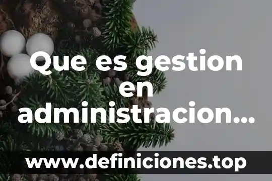 Qué es la gestión Google Académico 5 Que es gestion en administracion slideshare