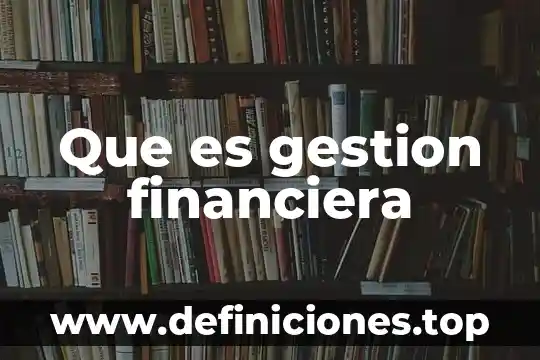 Que es la mercadotecnia financiera ejemplo 3 Que es gestion financiera