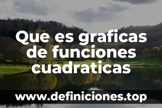 Que es funciones que domina 7 Que es graficas de funciones cuadraticas