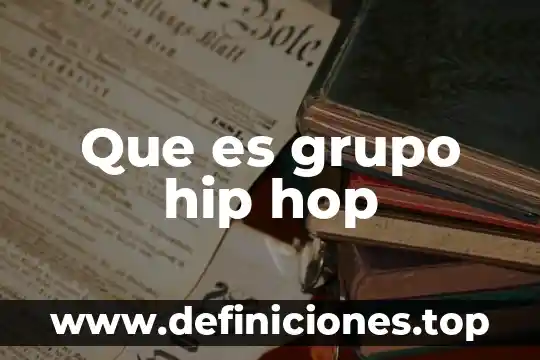 Que es el grupo eslavo 3 Que es grupo hip hop