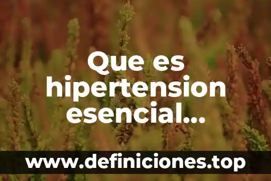 Que es el perimetro para primaria 6 Que es hipertension esencial primaria