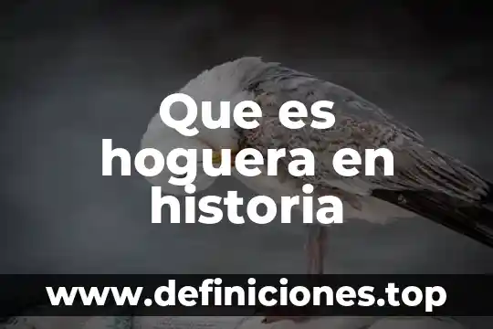 Que es hoguera en historia