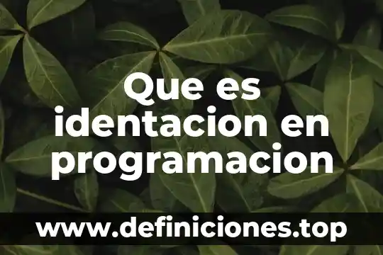 Que es jerarquia de consulta programacion 5 Que es identacion en programacion