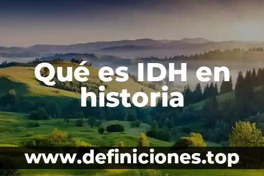 Que es la dni en mexico para sol 5 Qué es IDH en historia