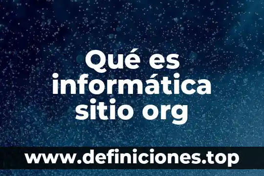 Que es un sitio web cooperativos 4 QuƩ es informƔtica sitio org