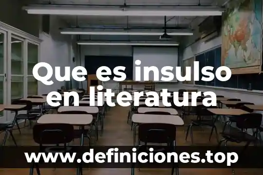 Que es insulso en literatura