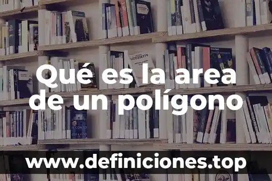 Que es el area del derecho 4 Qué es la area de un polígono