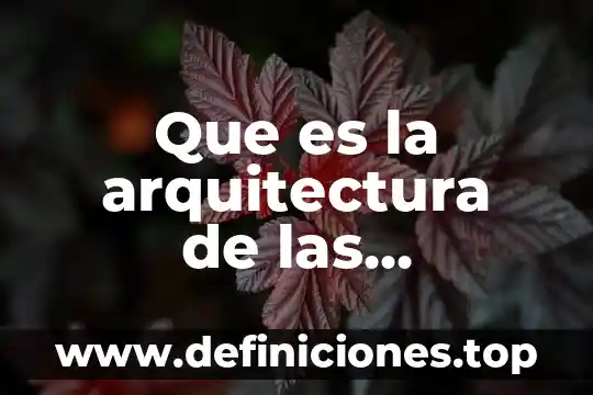 Que es erp planificacion de recursos empresariales 4 Que es la arquitectura de las aplicaciones empresariales