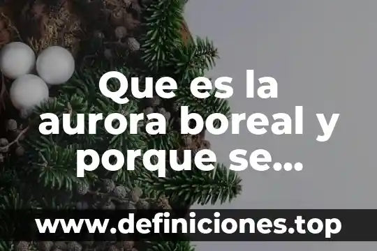 Que es lms de que otra forma se les llamal 7 Que es la aurora boreal y porque se forma