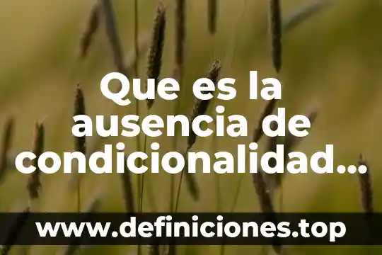 Que es narracion objetiva y ejemplos 6 Que es la ausencia de condicionalidad objetiva