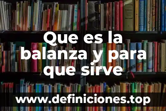 Que es networc y para que sirve 3 Que es la balanza y para que sirve