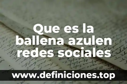 Que es un modelo de comunicacion redes 5 Que es la ballena azulen redes sociales