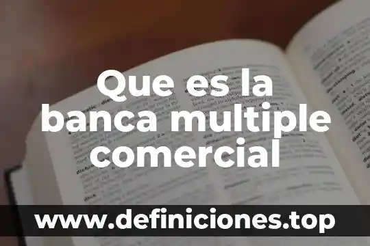 Que es un indice en una banca 5 Que es la banca multiple comercial