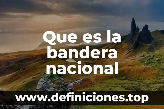 Que es la bandera nacional