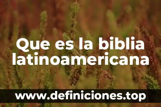 Que es hebreo segun la biblia 3 Que es la biblia latinoamericana