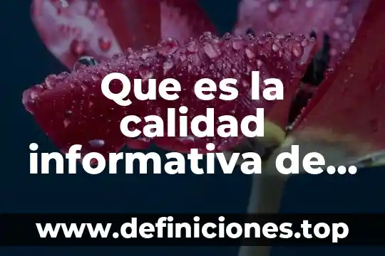 Que es una unidad de lavado de cadenas 3 Que es la calidad informativa de cadenas y redes sociales