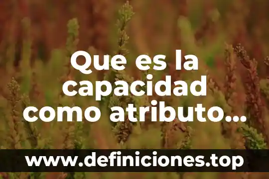 Que es confiabilidad en una persona 5 Que es la capacidad como atributo de la persona