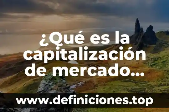 Que es la segmentar mercado 4 ¿Qué es la capitalización de mercado mexicano?