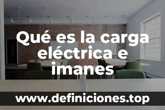 Que es una carga controladas 4 Qué es la carga eléctrica e imanes