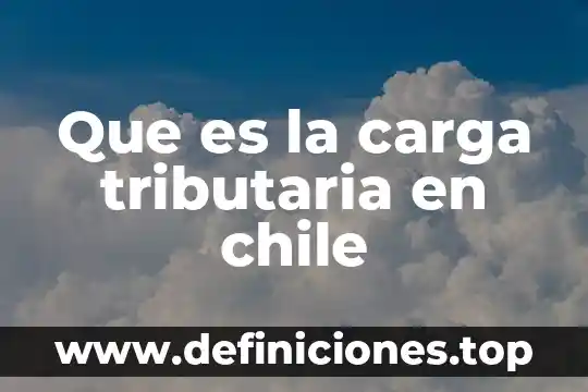 Que es ley del servicio de administración tributaria 5 Que es la carga tributaria en chile