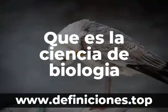 Que es dibision de biologia liga 8 Que es la ciencia de biologia