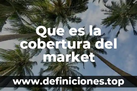 Product market fit que es 7 Que es la cobertura del market