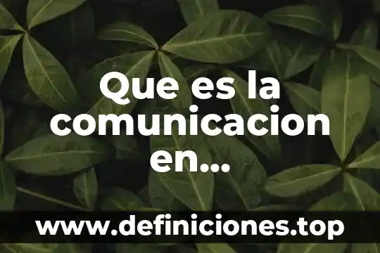 Que es un dono en programacion 4 Que es la comunicacion en sociocultural