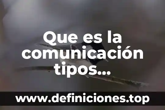 Que es flujo de comunicacion que es 7 Que es la comunicación tipos ejemplificados y elementos que intervienen