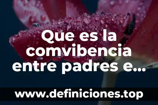 Que es una entrevistas a padres de familia psicologica 4 Que es la comvibencia entre padres e hijos en texto