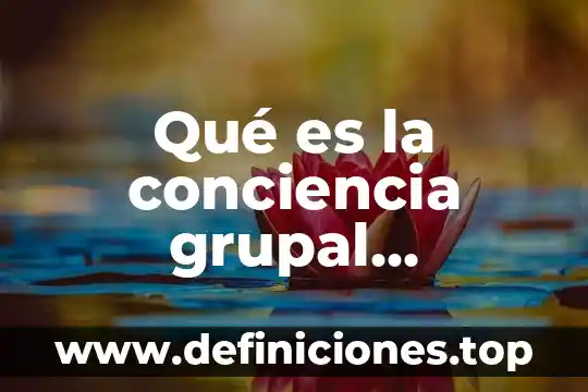 Qué es la técnica de animación grupal 4 Qué es la conciencia grupal ejemplos