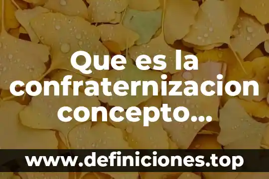 Concepto que es el sol 8 Que es la confraternizacion concepto biblco adventista