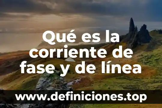 Qué es un diagrama de fase ternario 3 Qué es la corriente de fase y de línea