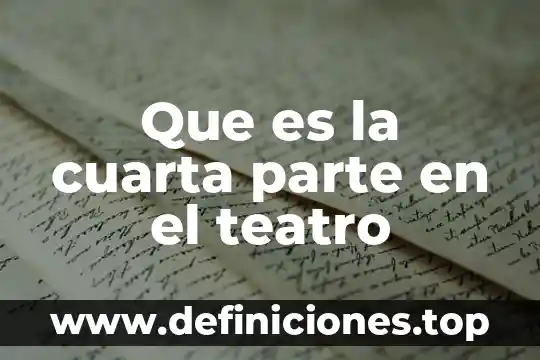 Will call teatro diana que es 3 Que es la cuarta parte en el teatro