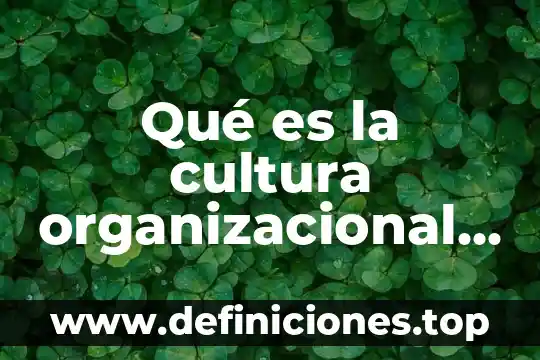 Qué es la cultura organizacional ups
