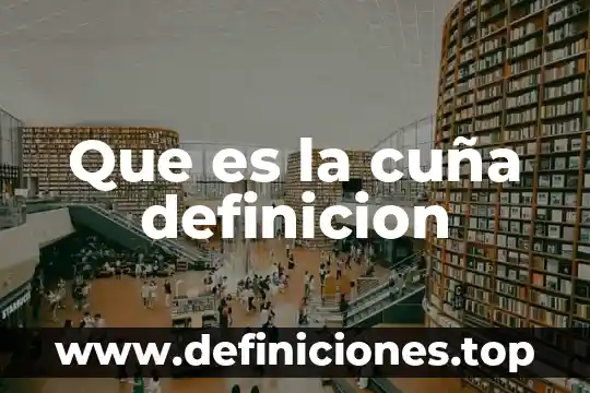 Que es la cuña definicion