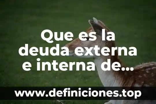 Que es la deuda externa e interna de mexico