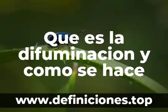 Que es lo bayer hace 4 Que es la difuminacion y como se hace