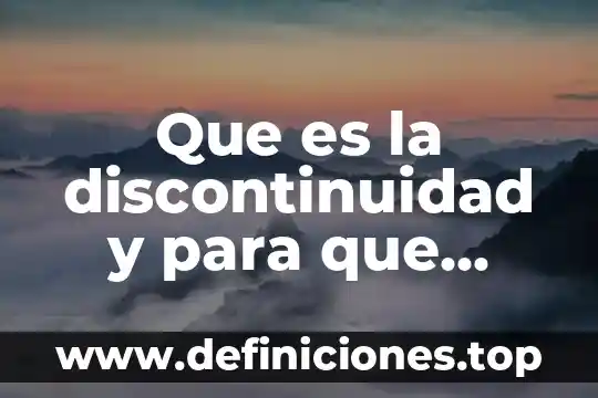 Que es y para que te sirve seleccionar hojas excel 3 Que es la discontinuidad y para que sirve