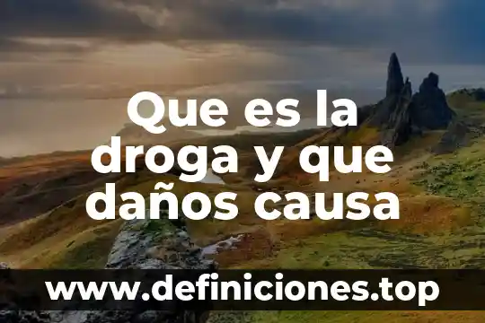 Que es oo que causa mareos 8 Que es la droga y que daños causa