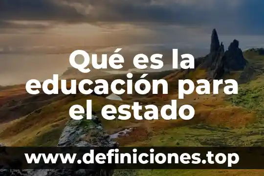 Que es el pmi en educacion 3 Qué es la educación para el estado