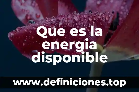Que es la energia nucleares 5 Que es la energia disponible