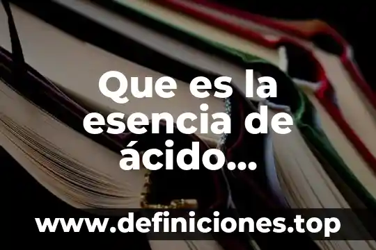 Que es la esencia de ácido hialurónico