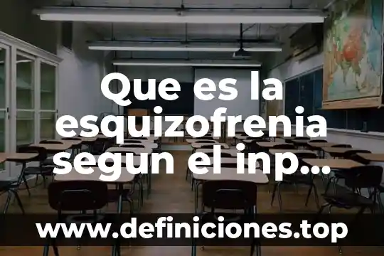 Qué es tribesolucion mexico 3 Que es la esquizofrenia segun el inp mexico