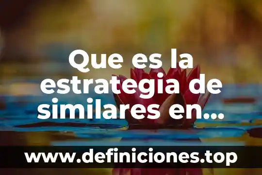 Que es la estrategia de similares en razonamiento matemático