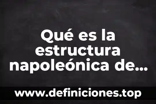 Qué es la estructura napoleónica de las universidades