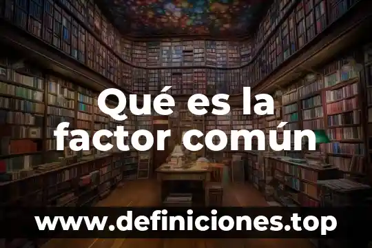 Que es visme y para que sirve 3 Qué es la factor común