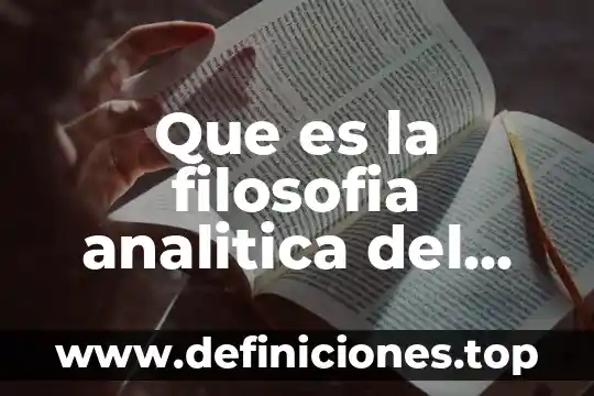 Que es la filosofia analitica del derecho